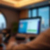 Visa application portal interface