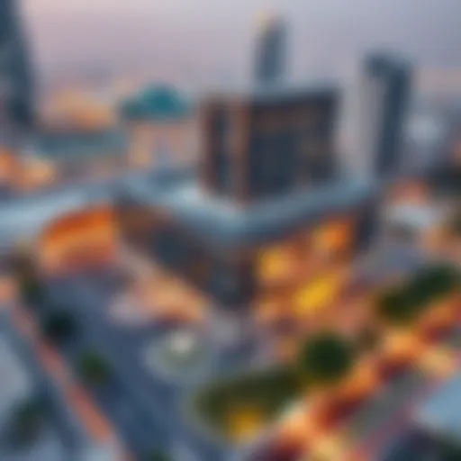 Aerial view of Al Hail Business Centre showcasing its modern architecture