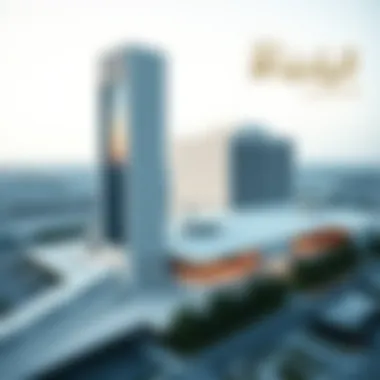 Architectural blueprint of Aldar HQ illustrating its structural design
