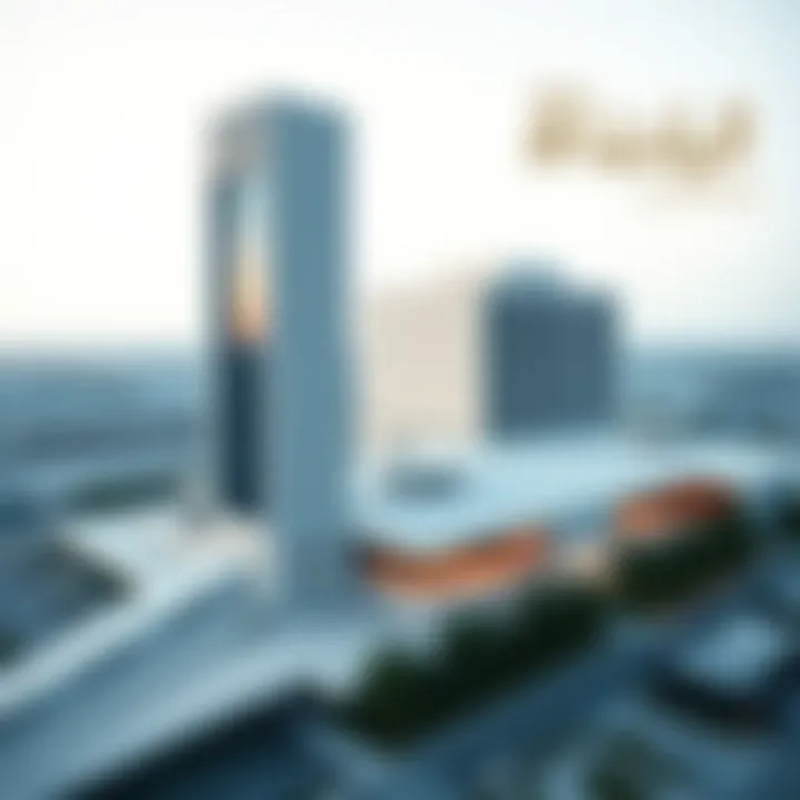 Architectural blueprint of Aldar HQ illustrating its structural design