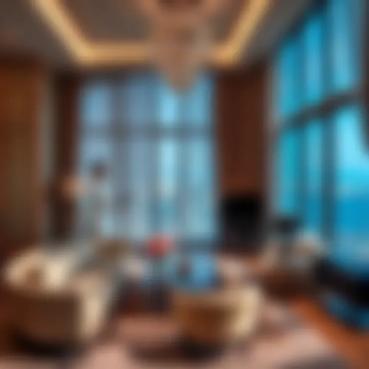 Elegant interior of a luxury apartment in Altitude Damac