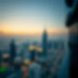 Stunning skyline view of Altitude Damac at dusk