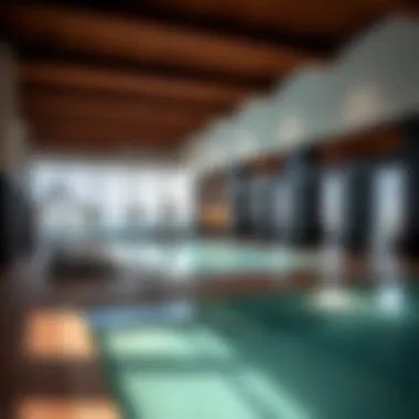 Top-tier Amenities of Azizi Venice Amenities offered at Azizi Venice, including a pool and fitness center