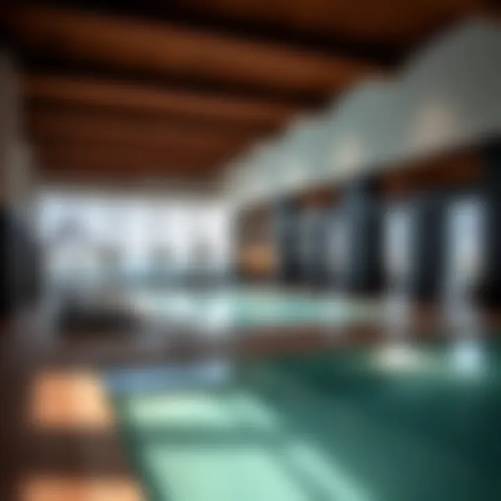 Top-tier Amenities of Azizi Venice Amenities offered at Azizi Venice, including a pool and fitness center