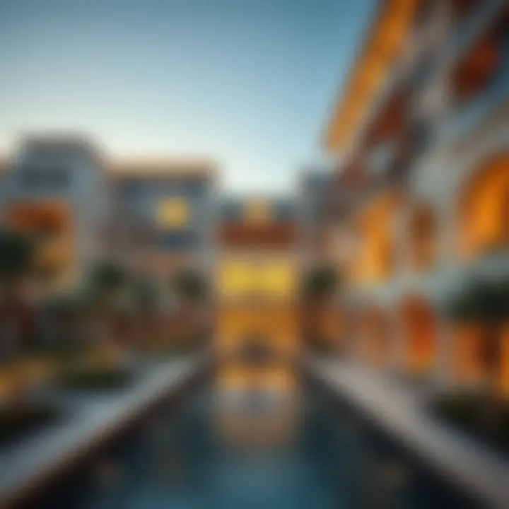 Architectural Marvel of Azizi Venice Luxurious exterior of Azizi Venice showcasing modern architecture