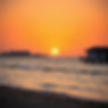 Sunset Serenity at Bateen Beach Serene view of Bateen Beach at sunset