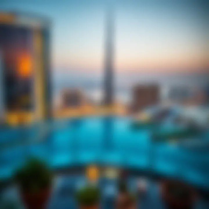 Panoramic view of Bay Gate Tower in Dubai