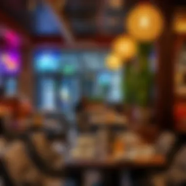 Vibrant atmosphere of a casual eatery