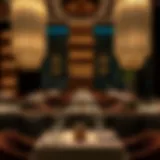 Sophisticated Ambiance in Culinary Excellence Elegant dining setting at a high-end restaurant