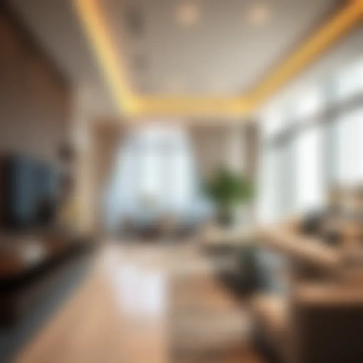 Luxurious apartment interiors in Boulevard Central highlighting modern design