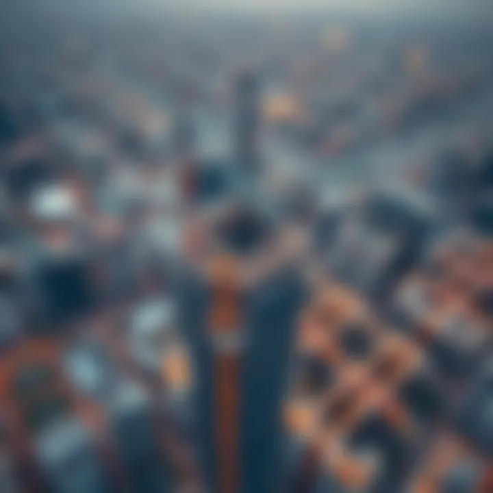 Aerial View of Creek Tower Development Aerial view of the Creek Tower construction site