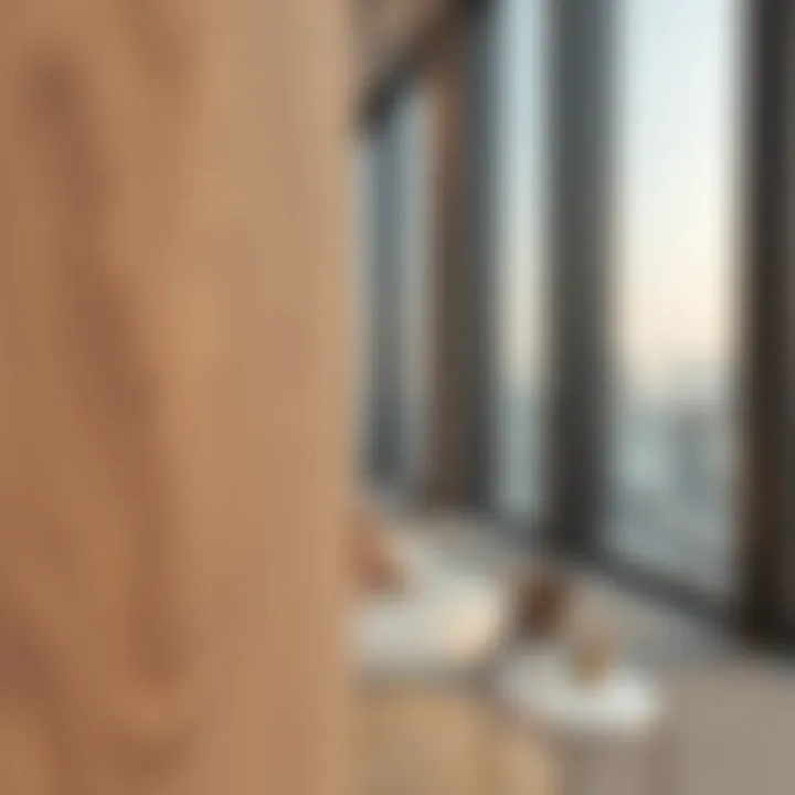 Innovative Materials in Creek Tower Construction Close-up of the innovative materials used in Creek Tower