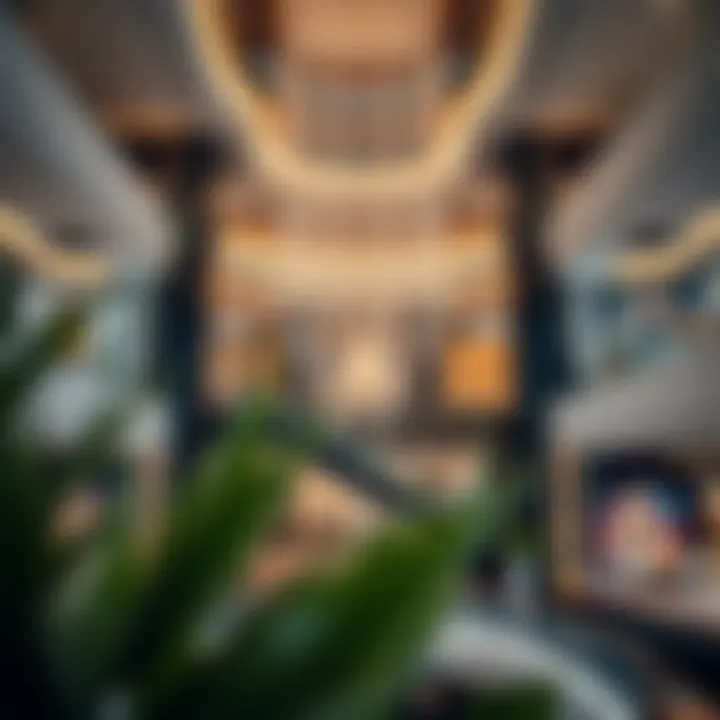 Luxurious Interior Spaces of Damac Mall Interior atrium of Damac Mall with luxurious decor