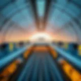 Architectural view of Dubai Mall Metro Station showcasing modern design