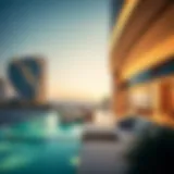 Luxurious beachfront view showcasing the architectural marvel of Elie Saab Emaar Beachfront
