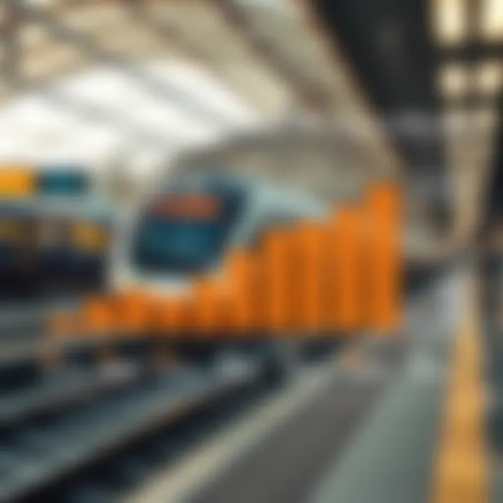 Infographic showcasing economic growth indicators linked to Etihad Railways.