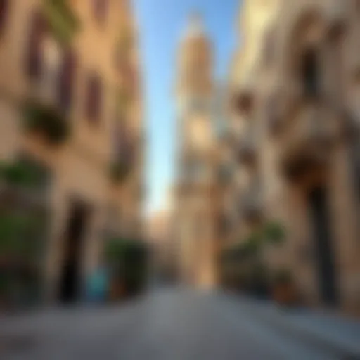 Streets of European Inspiration in Dubai Charming streets reminiscent of European cities