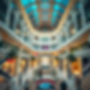 A panoramic view of Circle Mall showcasing its architectural design