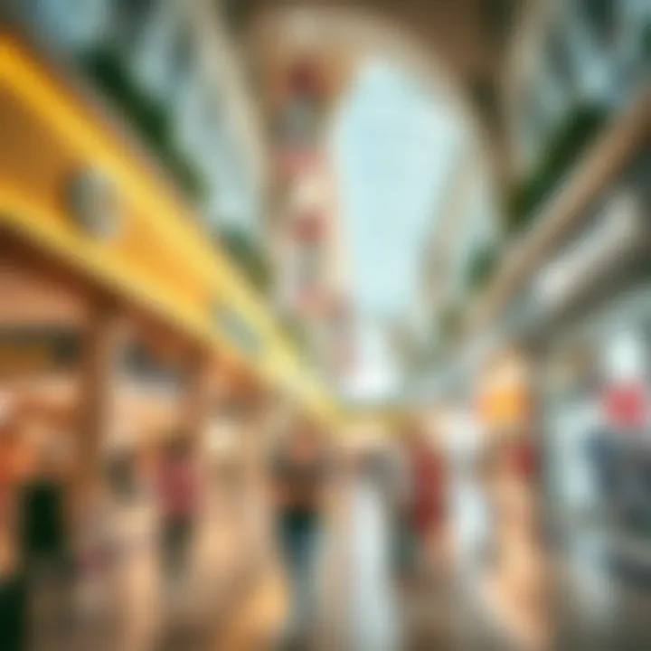 Interior shot highlighting the retail diversity within Circle Mall