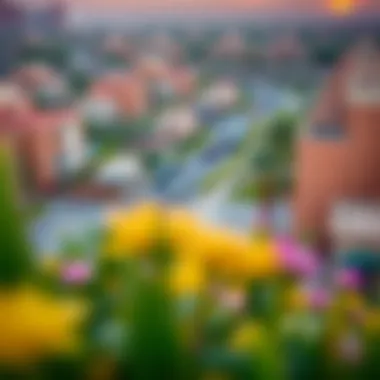 Scenic view of Muhaisnah neighborhood with amenities