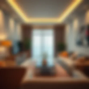 Inviting Atmosphere in a 1 BHK Living Room Charming living room in a budget-friendly 1 BHK apartment