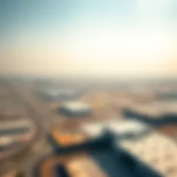 Aerial view of Ajman Industrial Area 1 showcasing its expansive layout and connectivity.