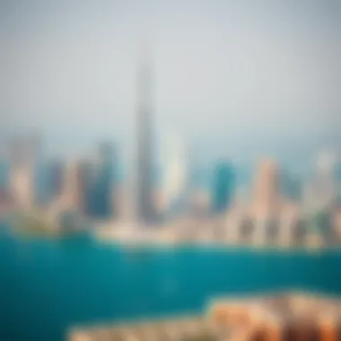 Panoramic view of Dubai's skyline featuring Al Meraikhi Tower
