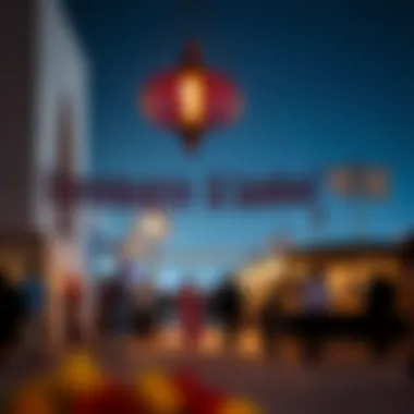 A vibrant cultural festival taking place in the heart of Al Nahyan, highlighting local traditions