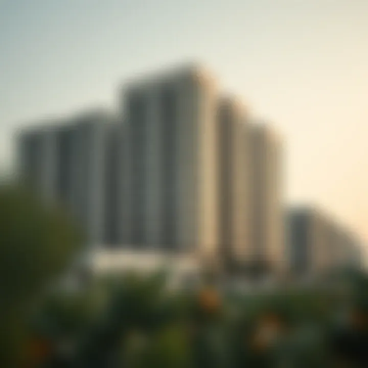 Modern residential buildings symbolizing real estate development