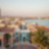 Panoramic view of Al Seef showcasing cultural architecture