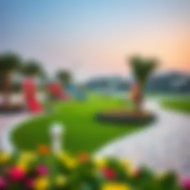 Community Park in المرابع العربية Vibrant community park in المرابع العربية filled with recreational facilities and scenic paths