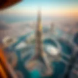 Aerial view of برج الدار showcasing its stunning architecture