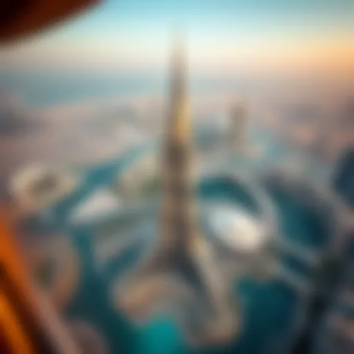 Aerial view of برج الدار showcasing its stunning architecture