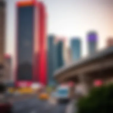 Modern infrastructure elements in مدينة زايد التجارية highlighting accessibility and growth.