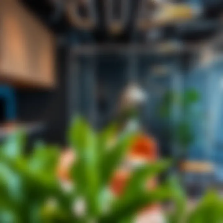 High-tech amenities in a coworking space