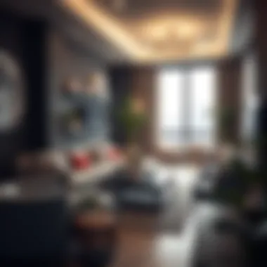 Relaxation Zone for Professionals Comfortable lounge area in a coworking space