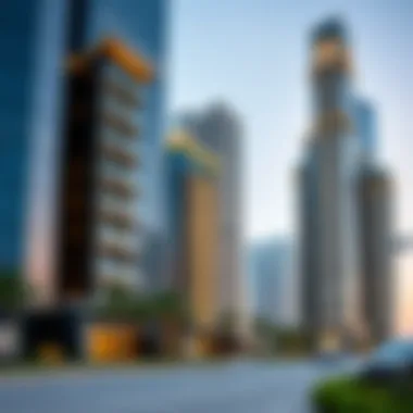 Stunning exterior view of Damac Towers by Paramount Tower B showcasing its modern architecture