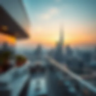 Breathtaking skyline view from the terrace of Damac Towers by Paramount Tower B