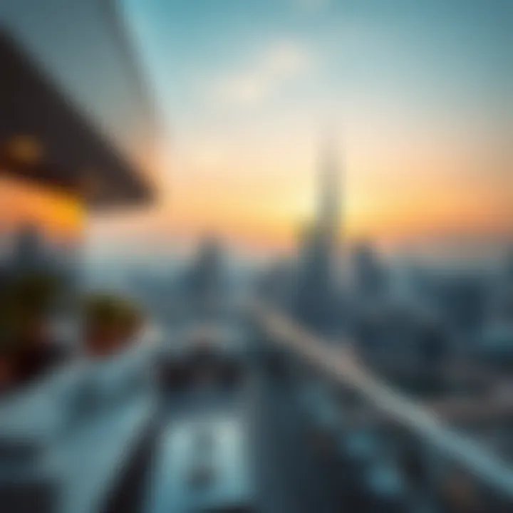 Breathtaking skyline view from the terrace of Damac Towers by Paramount Tower B