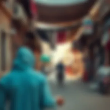 Community Life in Frij Murar Vibrant street life in Frij Murar, capturing the essence of local community