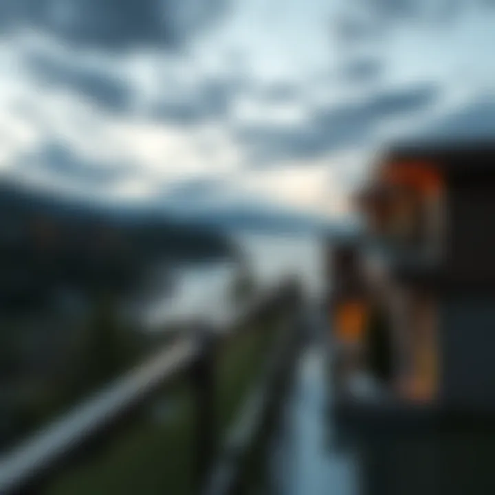 Scenic view of residential developments near DSO Lake