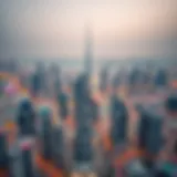Aerial view of Dubai skyline showcasing modern architecture