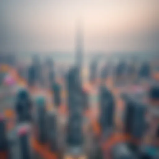 Aerial view of Dubai skyline showcasing modern architecture