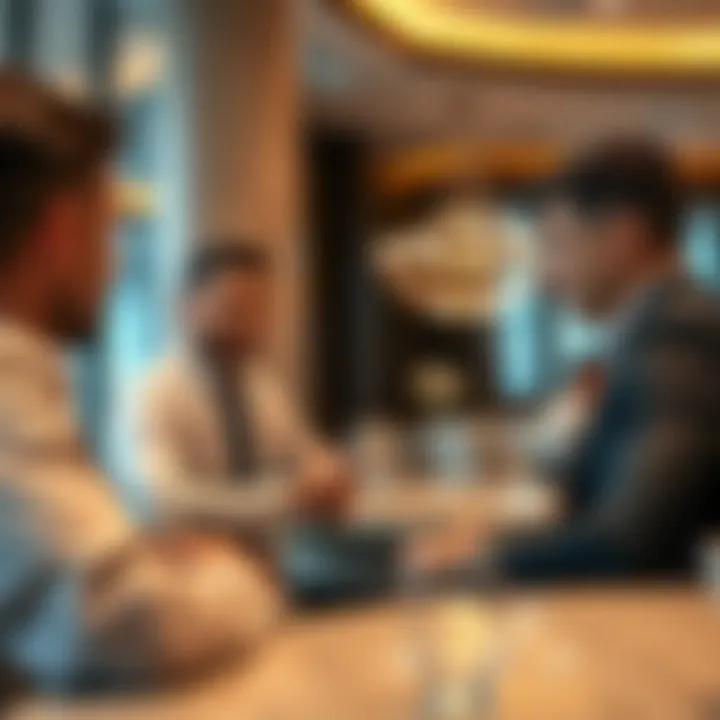 Market Insights: Investors in Dubai's Real Estate Investors analyzing market trends in Dubai
