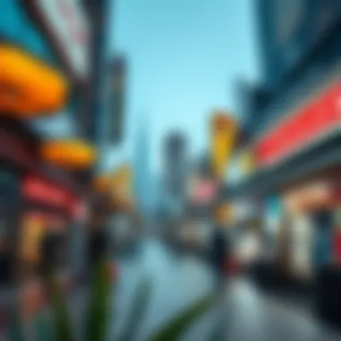 Dynamic Real Estate Market in Dubai Vibrant real estate market scene with property listings