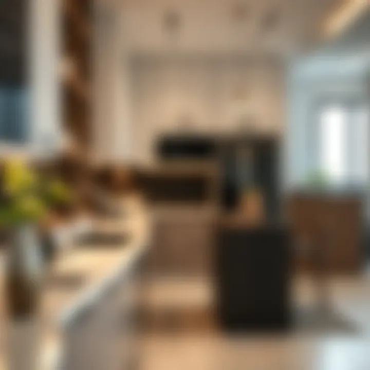 Contemporary Kitchen Design in Deira Modern kitchen in Deira apartment