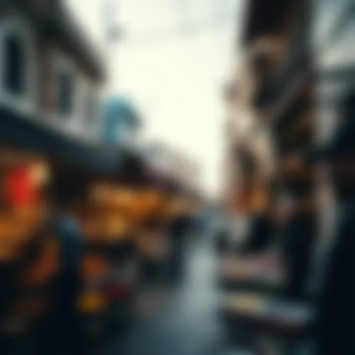 Local market scene bustling with activity in فريج العين