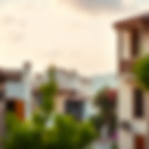 A scenic view of فريج العين showcasing traditional architecture