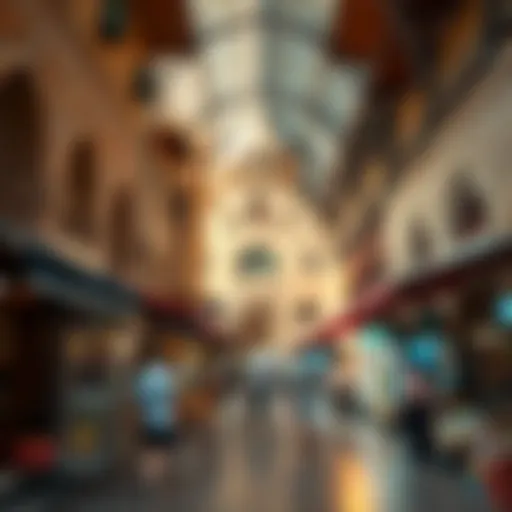 Architectural Heritage of Old Dubai Market Historical architecture of Old Dubai Market showcasing traditional designs