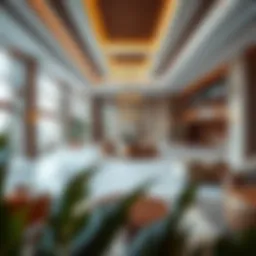 Elegant hotel lobby showcasing luxury accommodation
